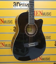 arena 38" acoustic guitar (black)