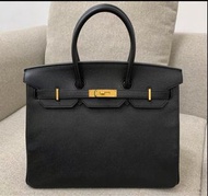 💓🎠 Birkin 35 Hermes 黑金 Epsom 內縫 X刻