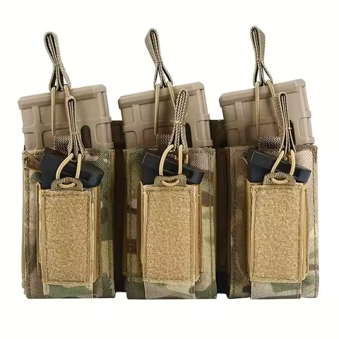 Molle Scorpion Quick Magazine Pouch for AK 74/47 AR M4 5.56/7.62 9mm Rifle Magazine Holster Airgun A