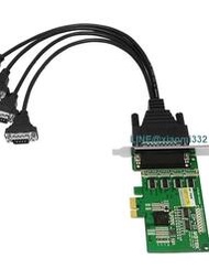 宇泰UT-784 PCI-E串口卡 DB9針COM口擴展 pci-e轉4口RS232轉換卡