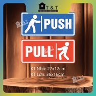 Decal set for PUSH DOOR, OPEN DOOR, PUSH, PULL, glass door stickers, waterproof decal ok