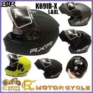 RXR K691B-X Modular Full Face Helmet Dual Visor L&XL w/ICC(BPS)