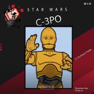 Star Wars C-3PO Multilayer 3D Poster
