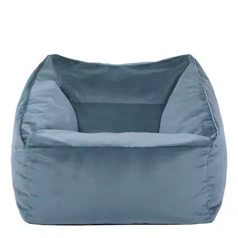 Hot Selling Velvet Bean Bag Single Outdoor Chairs Nature Lazy Cover Giant Bean Bag Sofa