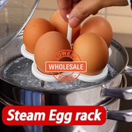 [ Wholesale Prices ] Vertical Egg Tray Kitchen Cooking Utensils Household Health Pot Egg Cooker Plastic Round Steaming Stand Creative Food Steamer Multifunctional Steam Egg Rack