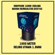 Cable dropcoreFiber Optik 1 core 3 seling 1 km FO cable 1c 3s 1000 meters