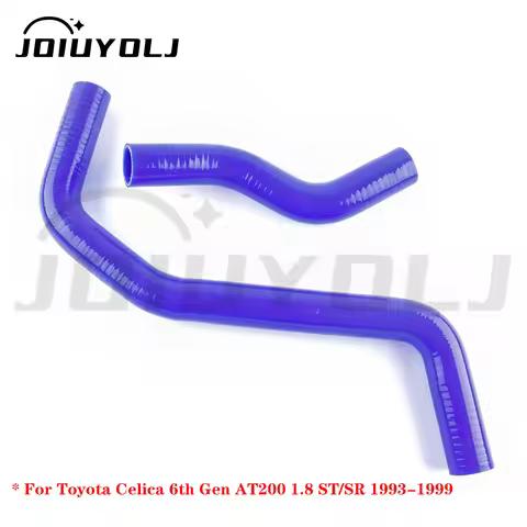 2PCS Silicone Radiator Coolant Hose Kit For 1993-1999 Toyota Celica 6th Gen AT200 1.8 ST SR 7A-FE 19