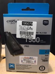 SSD：美光T500 2TB 含散熱片