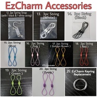 🇸🇬 Ez-link Charm RFID Tag Replacement Accessories Elastic String Spring Strap Key Ring