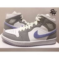 AIR JORDAN 1 MID Wolf Grey 灰白 冰藍 小Dior 高筒 BQ6472-105