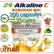 UMALL-2BOXES 24 ALKALINE C BY EMCORE 100 CAPSULES PER BOX WITH FDA ORIGINAL AND AUTHENTIC/IMMUNE BOO