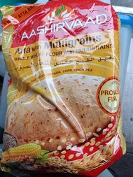 Aashirvaad Whole Wheat Flour Provides Fiber  Atta with Multigrains Fresh Atta Whole Wheat Flour 100%