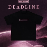 พร้อมส่ง เสื้อ Blackpink 2025 DEADLINE World Tour T-Shirt Jisoo Jennie Rose Lisa คู่รักผ้าCotton ใส่