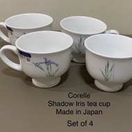 corelle shadow iris tea cups set of 4