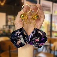 钥匙扣 高颜值 zhang张凌赫 创意 打瓦周边 三阶魔方 挂件 可爱周边 Keychain, high aesthetic value, Zhang Zhanglinghe, creative, D