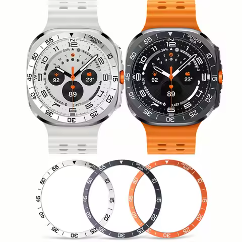 for Samsung Galaxy Watch Ultra Metal Bezel Adhesive Bumper Cover Time Ring Case Stylish Protective G