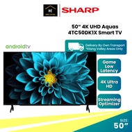 (FREE Doorstep &amp; Install Kl &amp; SGR) SHARP 50“ Inch 4K UHD Aquas Android 4TC50DK1X  Smart TV 电视机