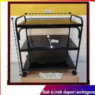 RAK TV BESI 3 SUSUN HITAM