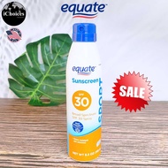 75% Sale!!! EXP:07/25 equate _ Sport Sunscreen Broad Spectrum Spray 156g or 258g สเปรย์กันแดด สำหรับ