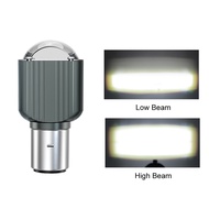 H4 LED Headlight for Motorcycle BA20D Lens Projector Headlight 15W 12000LM LED H4 Canbus Bi Led Proj