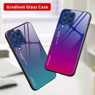 Gradient Glass Case Samsung Galaxy M62 SamsungM62 Softcase Casing HP