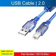 USB Cable 2.0, Male A to Male B, printer 0.3m 0.5m 1m 1.5m