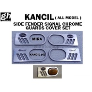KANCIL sporty chrome side signal fender guard cover set (2pcs)