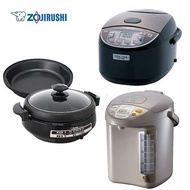 ZOJIRUSHI 象印 日本製10人份微電腦電子鍋 (NL-GAF18)+4L微電腦電動熱水瓶(CD-LPF40)+4.5L鴛鴦鐵板萬用鍋(EP-PVF20)