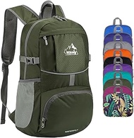 WATERFLY Hiking Foldable Daypack Backpack: 25L Ultra Lightweight Packable Waterproof Outdoor Travel 
