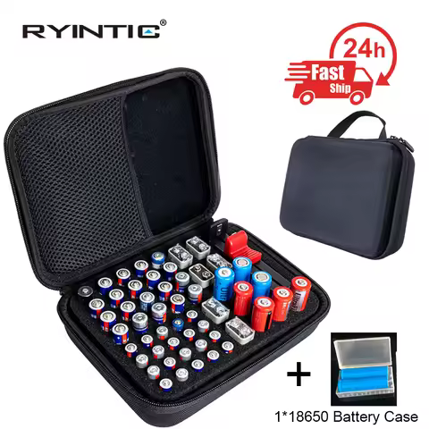 Portable Super Hard Shockproof 18650/AA/AAA/9V Battery Storage Box Case Organizer Container 6F22 aa 