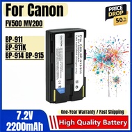 BP-911 BP-911K BP-914 BP-915 Battery 7.2V 2200mAh Rechargeable Batteries and Charger for Canon FV500