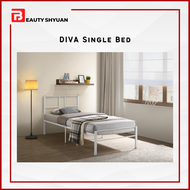 DIVA Metal Single Size Bed Frame Single Bed Frame Metal Bed Frame Single Kids Bed Frame Children Bed Frame Katil Divan Single Katil Besi Single Katil Single Besi Katil Bujang Besi Katil Besi Bujang Katil Kanak Kanak