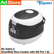 Toyomi SmartDiet Rice Cooker with SS Pot 1.0L RC 5301LC