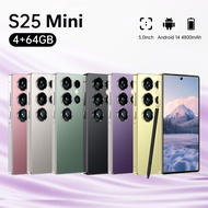 NEW S21-S25 Mini Smartphone  5.0-inch Small Screen 4G/5G Network Memory 4GB+64GB  Battery 4800mAh An