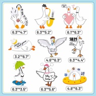9 Keping Hiasan Meja Silly Goose Honeycomb, Hiasan Pesta Ulang Tahun Silly Goose, Hiasan Meja Silly 