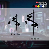 Edgerunners cyberpunk Sticker Car Decoration Motorcycle bigbike laptop computer