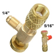 Valve Safety 1/4\'\'-5/16\'\' Charging Hose Control Flow R32 R410A