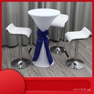 Minimalist Coffee Round Table Meeting Table Bar Table Home Bar Counter Table High Foot Table Cocktai