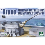 Assembled Model Plastic TAKOM Scale 1/72'Bruno' German Battleship Bismarck Turret B