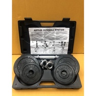 KETTLER DUMBELL SET RUBBERIZED SET 10 KG Original