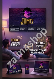 JOMTV IPTV Jom tv support Android ios smart tv LG Samsung Hisense full live vod