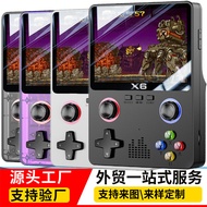2025 X6 Game Console HD 12cm Screen PSP Handheld Game Console Dual Joystick GBA Arcade Simulator