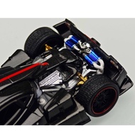 Fiber Run 1: 64 Pagani Zonda Cinque Hard Top Black Carbon Alloy Car Model North Exhibition Limited