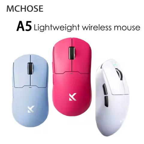 MCHOSE A5 Pro Max Ultra Wireless Mouse Gaming Lightweight Low Latency Mice Accessories Computer Game