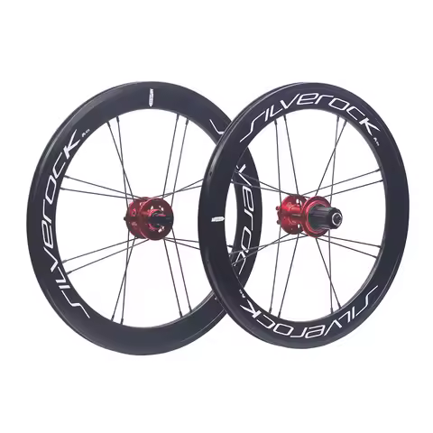 SILVEROCK SR42 Alloy Wheelset 20" 406 Disc Brake 20inch, 42mm Aero High Profile for Birdy Folding Bi