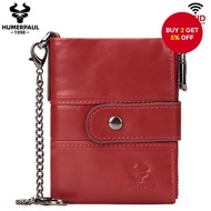HUMERPAUL Wallet For Women Rfid Coin Purse Genuine Leather High Quality Fashion Designer Wallet Mult