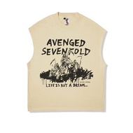 T-Shirt Merchandise A7X Avenged Sevenfold Life Is But a Dream Become Nothing - Oversize Band Vest Ta