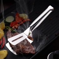 Stainless Steel Food Clips Barbecue Steak Tongs Fried Fish Food Spatula Steak Bread Tongs