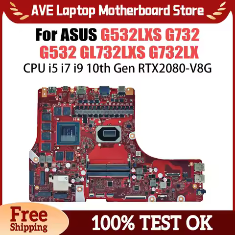 G532LWS Laptop Motherboard W/I7-10750H RTX2060 GTX1660TI RTX2070 For ASUS ROG G532LWS G532LW G712LV 