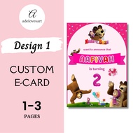 [PROMO] Custom E-Card | Jemputan Kad Hari Jadi, Kad Aqiqah, Kad Kahwin, Kad Pertunangan | Digital Ca